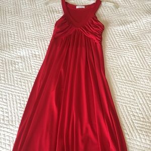 Red drapey Calvin Klein dress, gently used